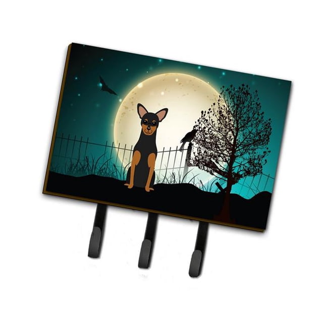 Halloween Scary Manchester Terrier Leash or Key Holder