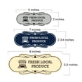 thumbnail image 5 of Designer Fresh Local Produce Sign (Brushed Gold) - Medium, 5 of 5