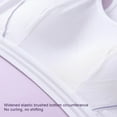 thumbnail image 6 of Naierhg Women Sports Bra Padded Striped Wireless High Elasticity Shockproof Wide Shoulder Strap Breathable Student Bra Women Garment, 6 of 8