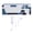 Ice Blue, variant on YAHHU Wireless Mechanical Keyboard Bluetooth 2.4G USB-C Tri-Mode Connection Hot Swappable Gaming Typing Keyboard 98 Keys RGB Backlit Compact Layout Ice Blue with 4000mAh Battery