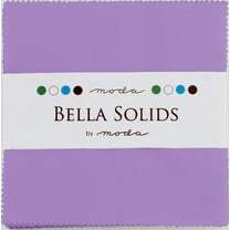 Bella Solids Hyacinth Purple Moda Charm Pack; 42 - 5" Precut Fabric Quilt Squares