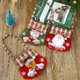 thumbnail image 6 of Christmas Drawstring Candy Bags, Festive Holiday Gift Bags,Xmas Goodie Bags, Party Favors, Cookie & Chocolate Storage, Reusable and Washable Cloth Gift Pouch for Xmas Decorations(Santa), 6 of 8