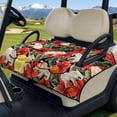 thumbnail image 3 of Psesaysky Golf Cart Seat Covers with Extra Handle, Tropical Portable Golf Seat Towel Blanket, Non-slip Back, All Seasons Fit for EZGO, Yamaha, Club Car Front Seats, Red Hibiscus Flower, 3 of 8