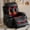 Black, variant on Delmango Faux Leather Recliner Chair with Push Back and Lumbar Support, Overstuffed Living Room Reclining Sofa, Brown