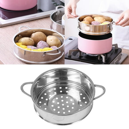 

Steamer Basket Pressure Cooker Accessories Removable Dividers Stainless Steel 16CM Universal Steamer