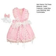 thumbnail image 7 of Pink Season 1 Set Pet Dress Soft Comfortable Lace Stitching Summer Pet Dog Bowknot Skirt with Hair Accessories Pet Supplies, 7 of 7