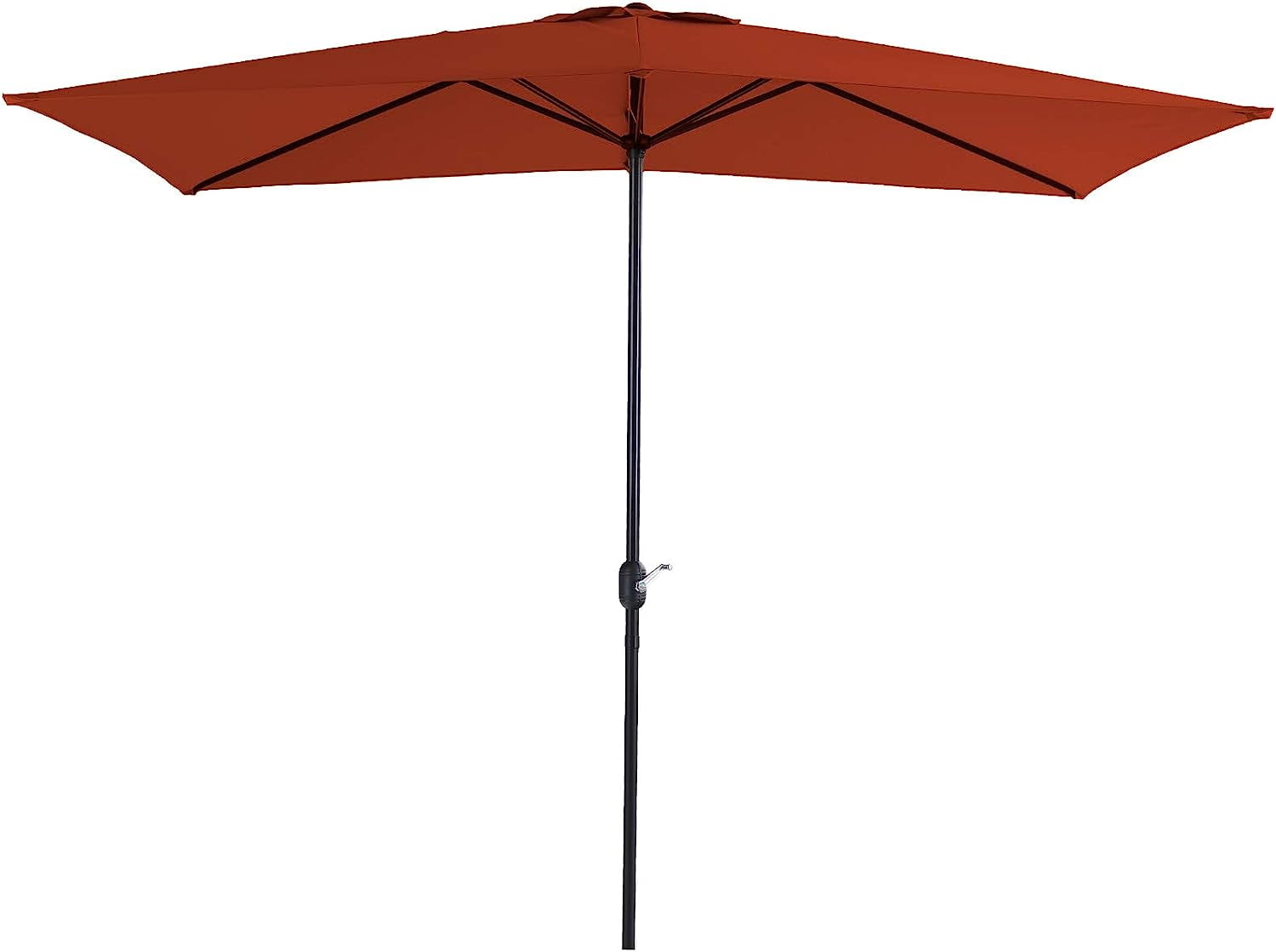 10 X 6.6 Ft Patio Umbrella Clearance With 6 Sturdy Ribs, Rectangle