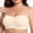 White-A, variant on Women Plus Size Strapless Invisible Bandeau Bra, Wire Free Non-slip Lift Support Seamless Back Beauty Underwear Beige-AB XL(XL)