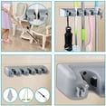 thumbnail image 6 of VIVEFOX Mop and Broom Holder Wall Mount, Heavy Duty Broom Holder, Wall Mounted Tool Organizer, 6 of 6