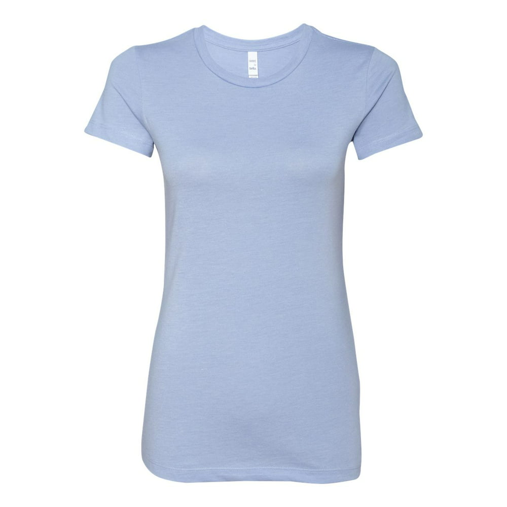 BELLA+CANVAS - Ladies' Slim Fit T-Shirt - HEATHER BLUE - M - Walmart ...