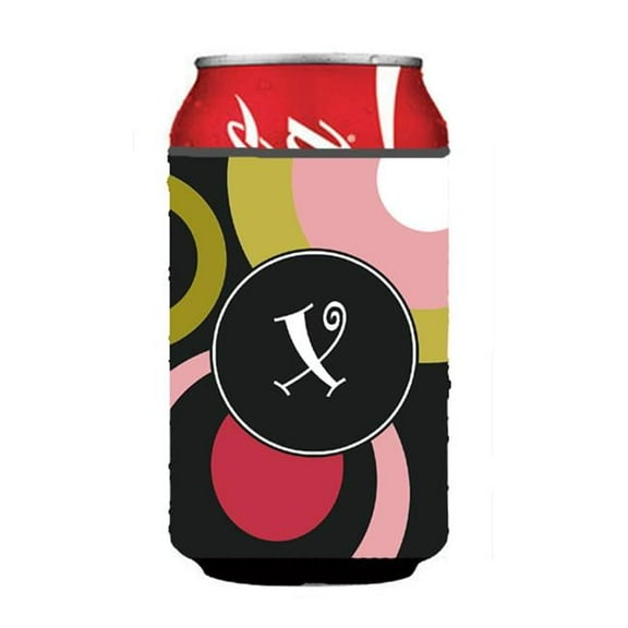 Monogram - Retro in Black Can or Bottle  Hugger
