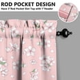 thumbnail image 5 of Kitchen Curtains and Valance Set 36 Inch Tier Pioneer Colorful Floral 3 Pieces Set Dining Room Small Curtain Drapes Cafe Curtains Valance for Home Decor Rod Pocket, 5 of 6