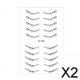 thumbnail image 1 of 2x Pegatinas para Pestañas Inferiores, Herramienta de Maquillaje, Cintas de Extensión de Pestañas Portátiles para Espectáculos, Actividades, Fiestas 2 piezas, 1 of 8