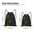 thumbnail image 4 of Bingfone Mardi Gras Carnival Drawstrings Backpacks Bags For Men Women Gym Drawstrings Bag, 4 of 9
