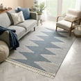 thumbnail image 7 of Well Woven Zella Denim Blue Tribal Diamond Medallion Area Rug 3x5 (3'11" x 5'10"), 7 of 7