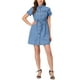 thumbnail image 1 of INSPIRE CHIC Vestido Casual de Verano para Mujer con Botones Cortos de Manga XS Azul-1, 1 of 7