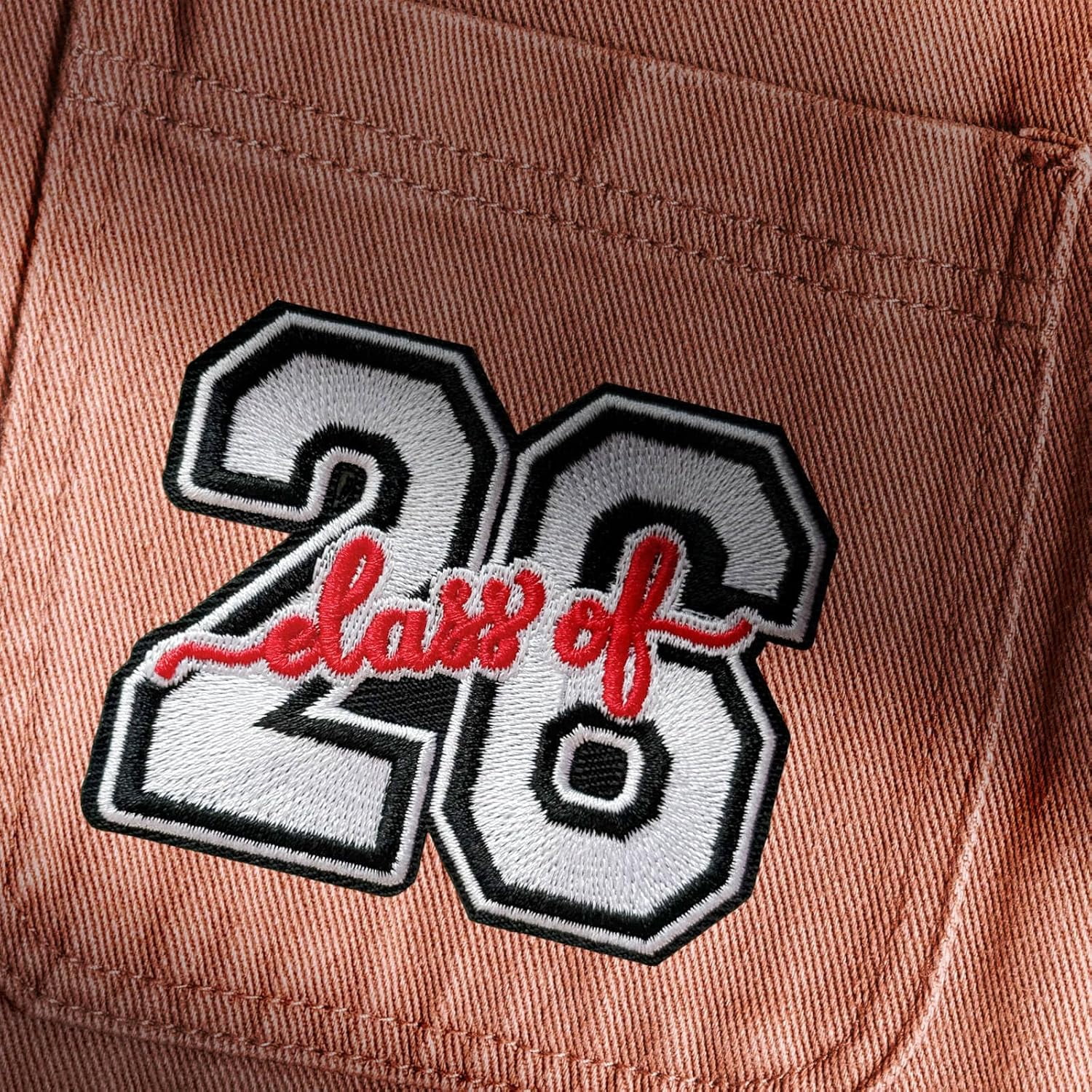 Class of 2026 Senior Graduation Student Patch, Iron-on/Sew-on Funny Patch Embroidered Applique Patches Badge for Clothing, Jackets, Backpacks, Hats, Jeans, DIY Accessories & Crafts, Bags