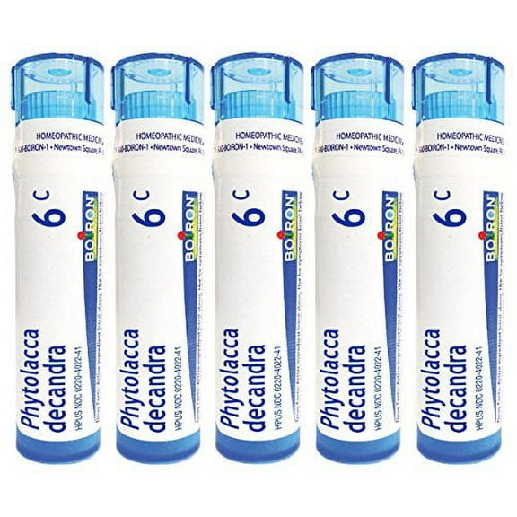Boiron Phytolacca Decandra 6C (Pack of 5), Homeopathic Medicine for Sore Throat