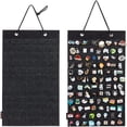 thumbnail image 1 of Hanging Brooch Pin Organizer  Display Pins Storage Case  Brooch Collection Storage Holder  Holds Up to 96 Pins.(Not Incl, 1 of 7