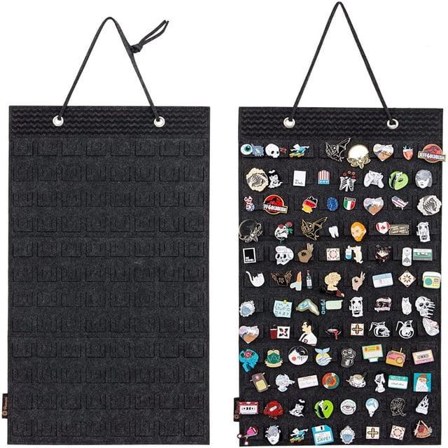 Hanging Brooch Pin Organizer Display Pins Storage Case Brooch Collection Storage Holder Holds Up to 96 Pins.(Not Incl