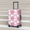 thumbnail image 5 of Travel Luggage Cover Protector - Pink Cartoon Cute Cat Footprints Anti-Scratch Suitcase Covers Fits 18-32 Inch Luggage, 5 of 5
