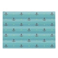 thumbnail image 1 of Aqua Cutting Board, Nautical Pattern with Halftone Dotted Sea Inspired Background and Marine Anchor, Decorative Tempered Glass Cutting and Serving Board, Large Size, Multicolor, by Ambesonne, 1 of 1