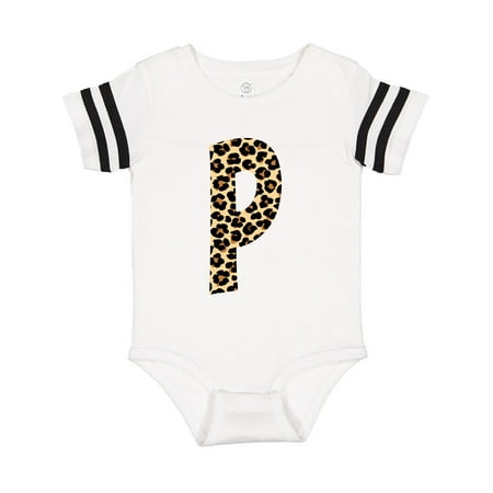 

Inktastic Leopard Print Letter P Gift Baby Boy or Baby Girl Bodysuit