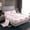 Pink White L, variant on Castle Fairy Cartoon Bow Knot Letter Monogrammed K Twin Sheet Sets,Cute Bow Plaid Bedding