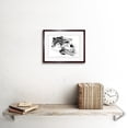 thumbnail image 2 of Racing Horse and Jockey Art Print Framed Poster Wall Decor 9x7 inch, 2 of 5