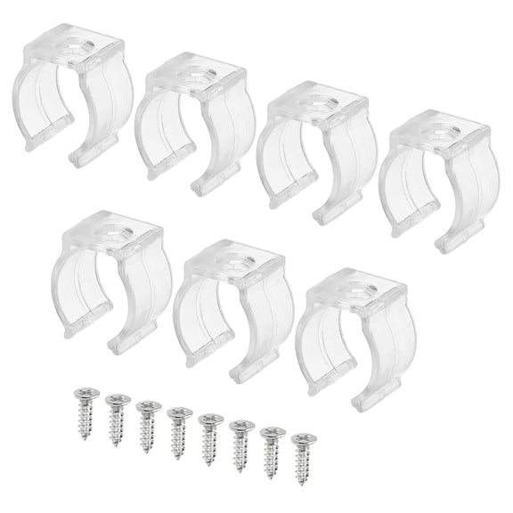 Uxcell Fluorescent Tube Light Fixture Lamp Bracket Holder Plastic T5 U Clip 20 Pack