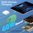 thumbnail image 3 of Bloque de cargador USB C Ubearkk 40 W, 4 puertos tipo C, carga rápida, 3 of 7