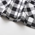 thumbnail image 4 of Defitshape Women's Cotton Pajama Set Flannel Long Sleeve Long Pants Lounge Set 2 Piece Warm Pj Set Winter Sleepwear Elastic Waist Cozy Button Up Pjs Plaid Black White Small, 4 of 5