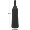 thumbnail image 3 of The Novogratz 30" Grooved Black Metal Vase, 3 of 7