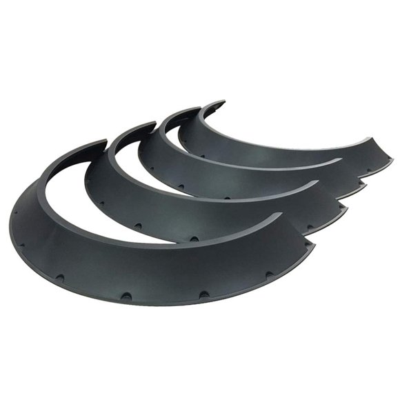 Kyostar 4 Pcs Protège-Évasements d'Aile Style Corps Extra Grand ABS (Noir)