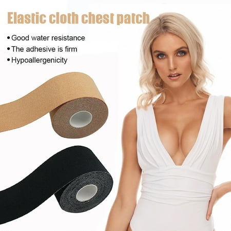 

1 Roll Boob Tape Breathable Self Adhesive Breast Tape for Strapless Look and Breast Lift 7.5cm Skin Color