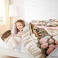 thumbnail image 4 of Homewish Cute Maltese Dog 7-Piece Twin Bedding,Pink Peony Flower Bedding Comforter Set,Cream,Pink Reversible, 4 of 8
