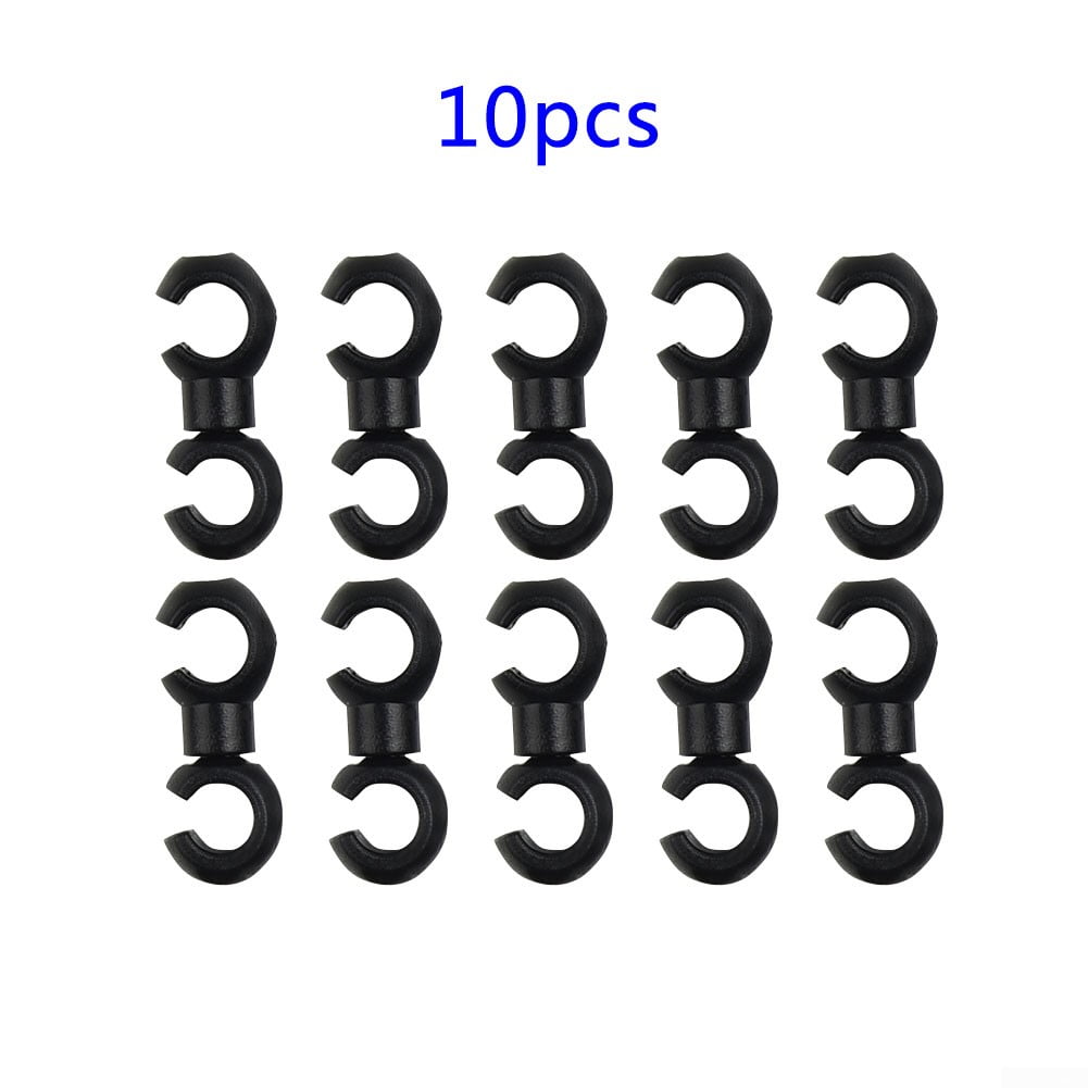 10 x Bike Rotating S Shaped Hook Clips Brake Gear Cross Tools Buckle Tidy B2G8