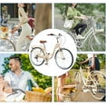thumbnail image 2 of Ambifirner Cruiser Women Beach Bike, Men and Women,26-Inch Wheels, 7 -Speed, Stylish Steel Step-Thru or Step-Over Frame Beige, 2 of 6
