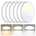 thumbnail image 1 of Paquete de 6 luces LED de techo libtit de 33 cm, 3200 lm, 28 W, 110 V, 1 of 7