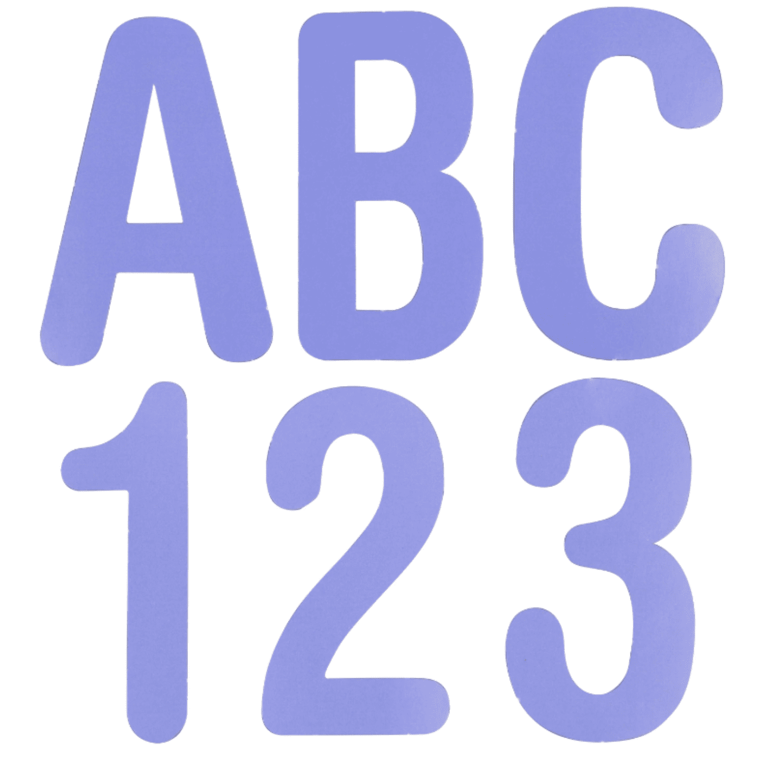 NS DieCut Letters and Numbers 4 in.(61 Characters), Includes Uppercase