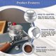 thumbnail image 4 of Anneau De Dosage En Aluminium Anneau De Dosage Expresso 54 Mm Entonnoir De Dosage Caf Argent Accessoires De Caf Expresso En Aluminium Mtal Annea, 4 of 5