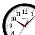 thumbnail image 2 of Westclox Ventura Wall Clock Analog 10 inch Black Case White Dial 461861, 4-Pack, 2 of 8
