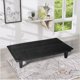 thumbnail image 1 of Futon Sofa Bed , 63.8'' Black Faux Suede Convertible Sofa Couch for Living Rooms, Apartments, And Offices,Living Room Sofas My Lux Decor Round, 1 of 6