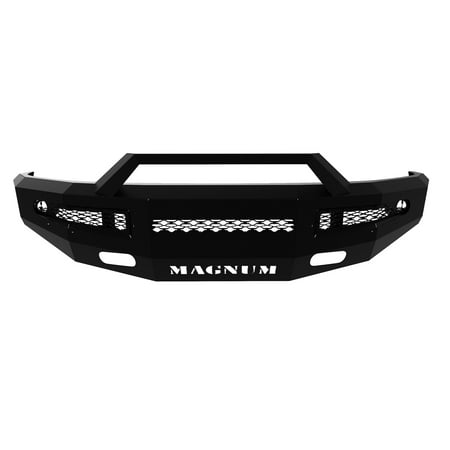 - ICI (Innovative Creations) FBM10DGN-RT Magnum Front Bumper; Incl. RT Series Light Bar; Optional Skid Plate Sold Separately; Re-Use Factory Light Hole Pockets; Non Winch;