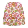 thumbnail image 6 of KEIAHUAN Hippie Flowers Golf Skirts for Lady A Line Smooth Golf Skirts for Women Soft Stretchy Tennis Skirt with Shorts Pocket Athletic Summer Yoga Skort for Everyday Wear, 6 of 7