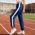 thumbnail image 2 of Girls' Sweatpants Straight Leg Casual Baggy Joggers Loose Athletic Lightweight Pants with Pocket 6-12 Months 12-24 Months 2t 3t 4t 5t 6t 7t 8t 9t Children(Dark Blue,6-7 Years), 2 of 8