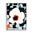 thumbnail image 3 of Stupell Industries Retro Floral Shapes Abstract Geometric Petals Silhouette Graphic Art Gray Framed Art Print Wall Art, Design by Deborah Velasquez, 3 of 5