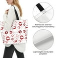 thumbnail image 3 of Disketp Red Lips Bolsa Tote Estampada para Mujer, Bolso de Hombro y de Mano para Compras y Viajes, 3 of 8