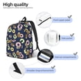 thumbnail image 3 of JUNZAN Sloth with Donuts Pattern Travel Laptop Backpack for Men Women,Casual Daypack College Backpack Business Work Bag for Weekender Business Hiking -Medium, 3 of 6
