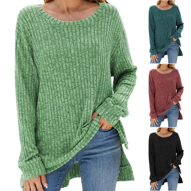 EQWLJWE Fall Fall Chemises Femmes, Tuniques pour Femmes Manches Longues pour Chemises Manches Longues pour Femmes Col en V, Sweat-Shirt Décontracté Mode Femme Col en V Confortable Manches Longues